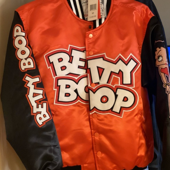 Betty Boop Jacket - Orange & Black - Picture 3 of 7